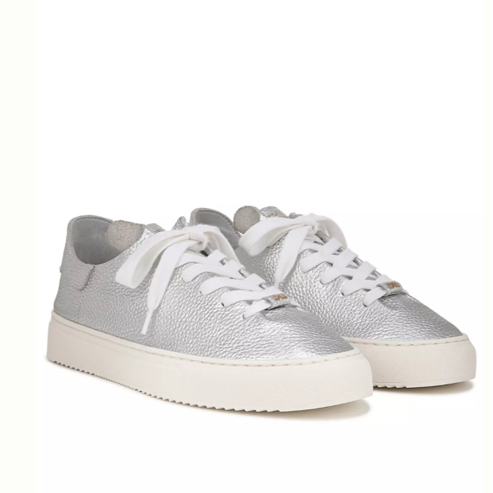 Sam Edelman Silver Poppy Women's Sneakers- worn once! Size 10